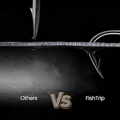 FishTrip Swimbait Hook, 25/50Pcs Twist-Lock Worm Keeper Hooks | High Carbon Steel Needle Point Centering Pin Spring Weedless Hook for Soft Plastic Lures Swimbaits Bass Fishing 1/0-5/0 - size: 5/0_50pcs