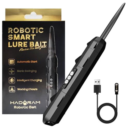 Robotic Smart Lure Bait Fishing Electric Lures USB Rechargeable Wobbler Swimbait Fishing Tackle Lifelike Action for Bass, Trout, Pike, Lure Zombie Fish & Dead Fish Revival Tech Freshwater Saltwater