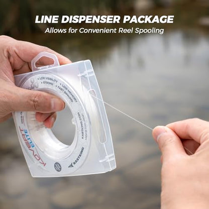 KastKing Kovert 100% Fluorocarbon Fishing Line - Clear Fishing Leader, High Sensitivity, Strong Knot Strength, Shock & Abrasion Resistant, Extreme Clarity, Ultra-Low Visibility, Fast Sinking - color: Kovert Elite (Soft & Smooth), size: 4LB-25Yds (Clear)