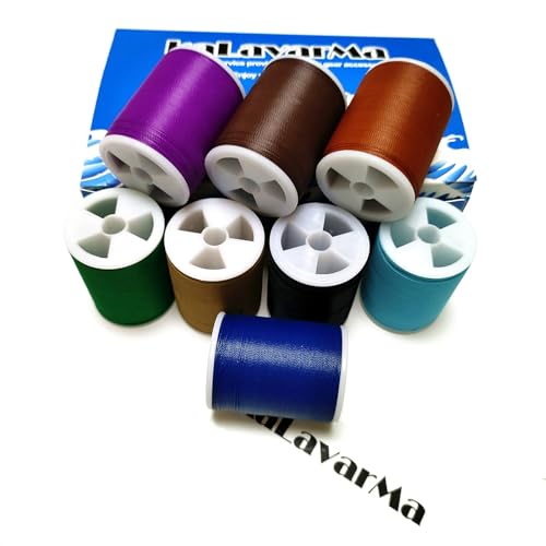 (8pcs*240yd) Kalavarma Rod Wrapping Thread for Fishing Rod Wrapping Thread Rod Building Repair - style: Colorfast 055