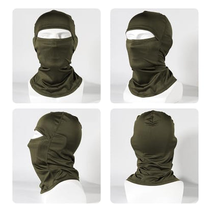 3-6Pcs Balaclava Face Mask, Ski Mask for Men Women, Lightweight UV Protection Hood Breathable Cycling Fish - color: 6pcs-6color-a