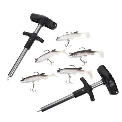 POPETPOP 7pcs Fishing Hook Remover Tool Set Ergonomic Grip Lifelike Fishing Lures for Freshwater and