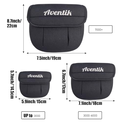 Aventik Fishing Spinning Reel Cover Pouch, Fishing Reel Protective Case, Compatible with 3000-7000 Series Spinning Reels Storage, 3 Sizes Choices (1 PACK, S(UP to 3000)) - style: 1pack-s(up to 3000)