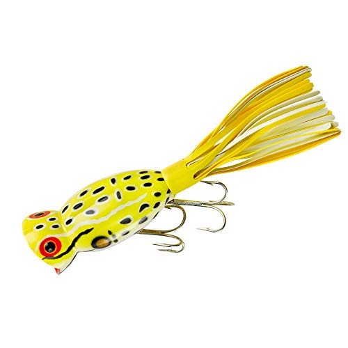 Arbogast Triple Threat Fishing Lure 3-Pack - Includes Jitterbug Lures and Hula Popper Lures - style: 2 Hula Popper, 1 Jitterbug