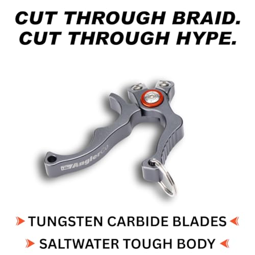 Core Series Line Snips, Aluminum Body, Tungsten Carbide Cutters, Saltwater Fishing Line Cutter