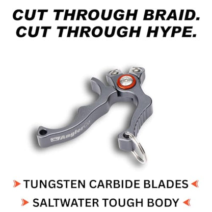 Core Series Line Snips, Aluminum Body, Tungsten Carbide Cutters, Saltwater Fishing Line Cutter