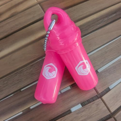 Seahive Floating Keychain (1 pack) with Waterproof Safety Container Boat Key Float - Pontoon, Fishing Accessories key holder - color: Pink