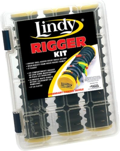 Lindy Rigger for Walleye Fishing - Keeps Snells and Rigs Organized and Tangle-Free, Lindy Rigger - size: One Size (Pack of 6), style: Lindy Rigger 3-pack Kit