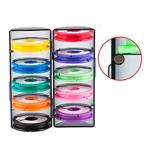 Fish Line Spool Organizer 10Slots Fishing Spools Holder Fly Fishing Line Leader Storage Accessory Fly Spools Leader Organizer Holder
