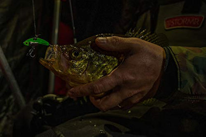 SteelShad Mini Series (1/4 oz) - 2 Pack - Glow in The Dark Fishing Lures - Lipless Crankbait for Freshwater Fishing - Perfect for Ice Fishing, Pan Fishing, Crappie, Walleye and Bass - color: Glow Green