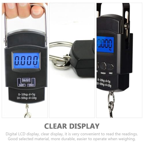 KESYOO Portable Handheld Digital Fish Scale with LCD Screen, High Precision Small Hanging Weight Scale for Household and Outdoor Fishing Use