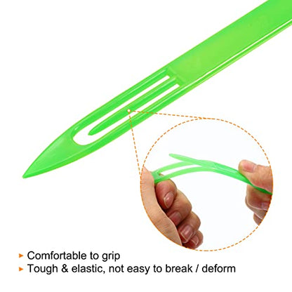 PATIKIL Netting Needle Shuttles, Pack Plastic Fishing Net Repair Line Kit Mending Tools - color: Green, size: 215x17x4.3mm