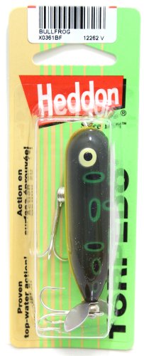 Heddon Torpedo Prop-Bait Topwater Fishing Lure with Spinner Action - color: Bullfrog, size: 3/8 oz (2 1/2 Inch)