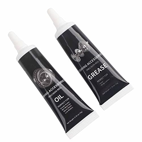 Antirust Fishing Reel Grease, Fishing Reel Oil, for Spinning Reel Lowprofile Reel (Black)