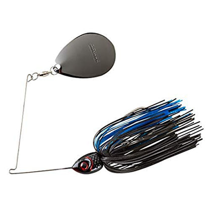 Booyah Moontalker Spinner-Bait Bass Fishing Lure - color: Black/Blue, size: 3/4 oz
