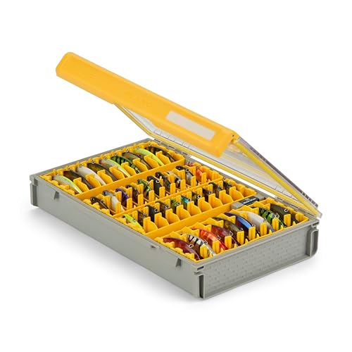 Plano Edge 3700 Lipless Box, Stores 40 Fishing Baits, with Rust-Preventive Rustrictor, Dri-Loc Watertight Seal, WaterWick, Transparent DuraView Lid, Stackable Storage for Crankbaits and More - style: 3700 Lipless