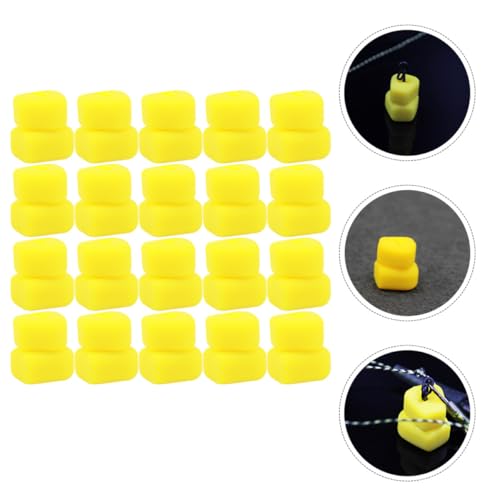 Tofficu 100pcs Artificial Fishing Baits Corn Grain Lures Simulation Soft Lures Floating Beads for Carp and Trout Freshwater Saltwater Fishing Equipment