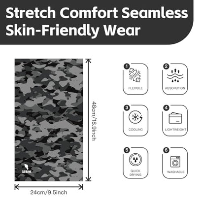 Breathable Neck Gaiter UPF 30+ Sun Protection Face Mask for Men & Women - color: 5pcs-nebula