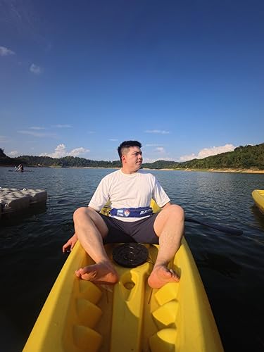Automatic Inflatable Belt Pack Water Sports Jacket Waist Belt PFD for SUP Paddleboarding Fishing Boating Kayaking（fit 80-330 lbs） (Blue) - color: Blue
