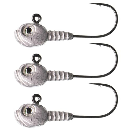 Dirty Jigs Guppy Jig Head, 1/0 Hook - USA Made, 1/8-3/8oz, 3 Count - color: Naked Shad, size: 1/4oz