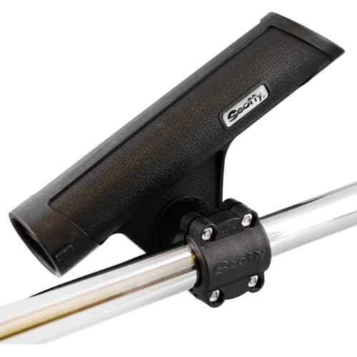 Scotty #358-BK Rodmaster II Downrigger Boom Rod Holder Black, 1.25" | Fully Adjustable, Designed for Small, Med and large Fish Species