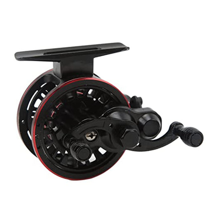 Metal Inline Ice Fishing Reel, 3+1 Bearing Centerpin Fly Fishing Reel, Speed Ratio 3.0:1 Front Fishing Line Reel, Right Hand (68mm x 63mm)