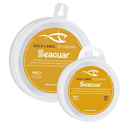 Seaguar Gold Label Fresh & Saltwater Fishing Leader Line, 100% Fluorocarbon - size: 12lb/50yds