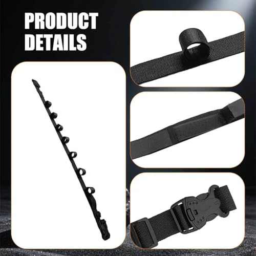 Vehicle Fishing Rod Holder, Car Fishing Pole Roof Rack Storage Carrier with Adjustable Nylon Straps, 5-7 Rod Capacity Fit for SUV Truck Van Off Road Vehicles