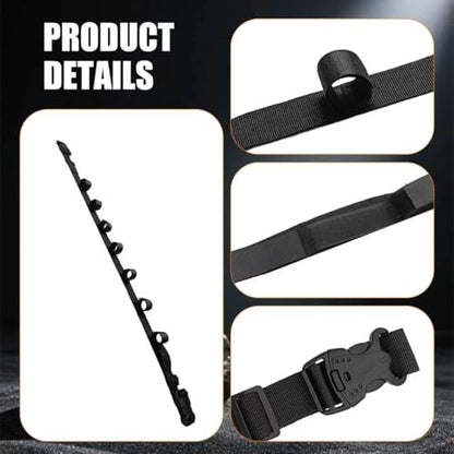 Vehicle Fishing Rod Holder, Car Fishing Pole Roof Rack Storage Carrier with Adjustable Nylon Straps, 5-7 Rod Capacity Fit for SUV Truck Van Off Road Vehicles