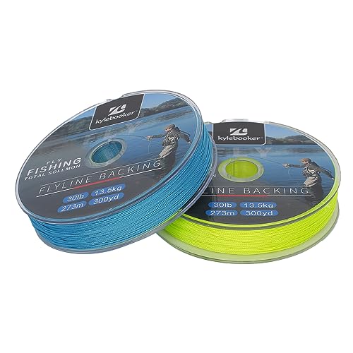Kylebooker Fly Fishing Dacron Braided Backing Line Abrasion Resistant Trout Fly Line 20lb/30lb - color: Fluo Yellow, size: 20LB 91m/100yds