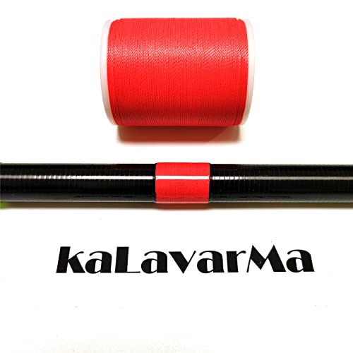 (8pcs*240yd) Kalavarma Rod Wrapping Thread for Fishing Rod Wrapping Thread Rod Building Repair - style: Fluorescent klm 010