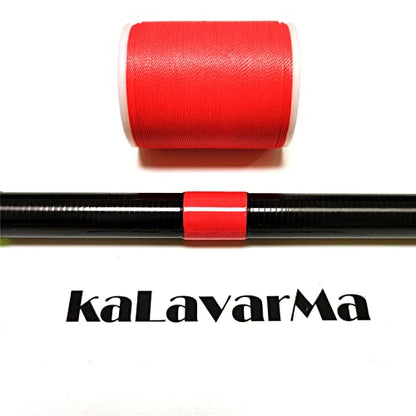 (8pcs*240yd) Kalavarma Rod Wrapping Thread for Fishing Rod Wrapping Thread Rod Building Repair - style: Fluorescent klm 010