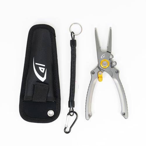 danco 7.5" Aluminum Fishing Side Cutters with Sheath, Fishing Line and Wire Cutter, Saltwater Safe, Fresh/Saltwater Fishing - style: Side Cutter