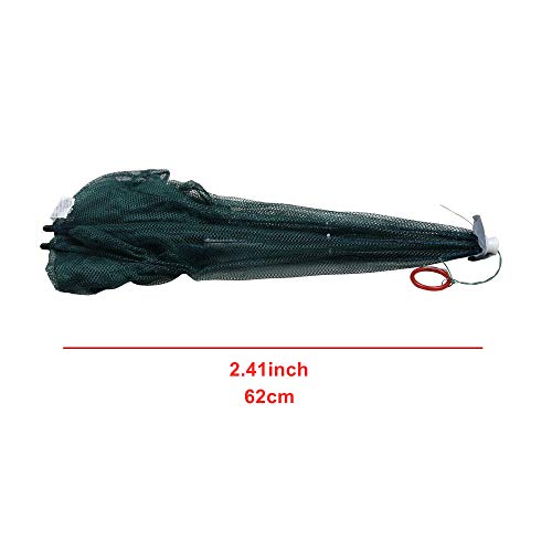 Persei Foldable Fishing Bait Trap Cast Net Cage Cast Dip Cage for Fish Shrimp Minnow Crayfish Crab Bait Trap Cage - color: 4 sides 4 holes+1 hole