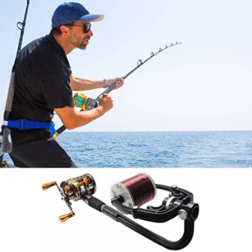 Fishing Line Spooler Machine Portable Adjustable Spinning Reel Line Winder Fishing Tackle Tool Black, Winder