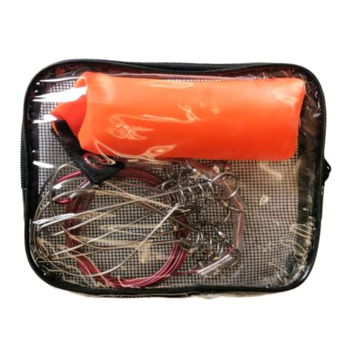5m 10m Fishing Lock Belt Fishing Stringer Live Fish Lock Buckle with Float Stainless Steel Fish Snap Fishing Tackle