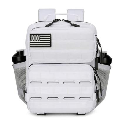 9L Mini Tactical Backpack for Men and Women Tactical Backpack Small for Hiking Small Tactical Bag Fitness Pack - color: White