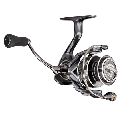 Lew’s Custom Lite Spinning Fishing Reel, 10+1 Stainless Steel Ball Bearings, Size 100 Reel, 5.6:1 Gear Ratio, Right or Left-Hand Retrieve, Carbon Grey