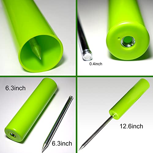 Fishing Rod Holder, 4 Pack Fishing Pole Holders Ground, Rod Holders for Bank Fishing, Beach Support Stand Reinforced PVC, 4 Free Alarm Bells - style: Green