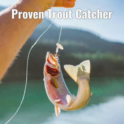 Trout Spinnerbait Lures Inline Rooster Tail Fishing Kit Brass Spinner Baits with Smooth Rotation Flash Blade for Bass Pike Crappie Saltwater Freshwater Lake River 360 Balance Hook - color: 1/16 oz