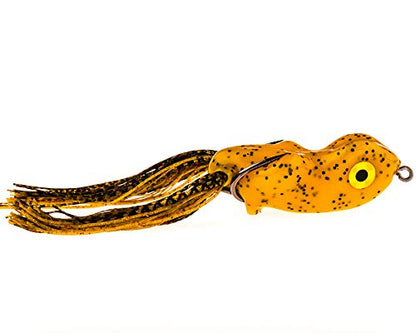 Scum Frog Scumdog Topwater Bass Fishing Hollow Body Frog Lure with Weedless Hooks - color: Pumpkin Seed, size: 5/8 oz