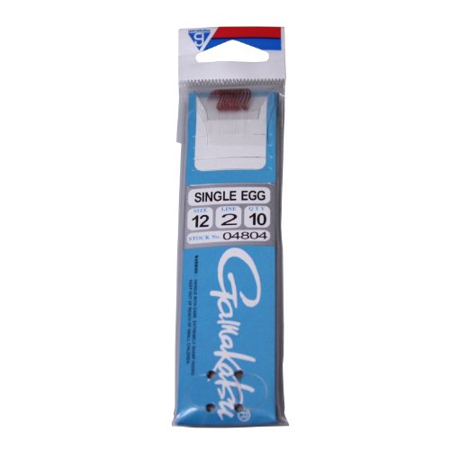 Gamakatsu Single Egg Snell Hook - color: Red, size: 10