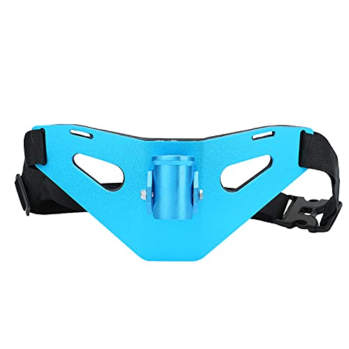RiToEasysports Fishing Fighting Waist Belt,Aluminium Alloy Fishing Rod Pole Holder Stand Up Waist Fighting Belt for Fishing - color: Blue