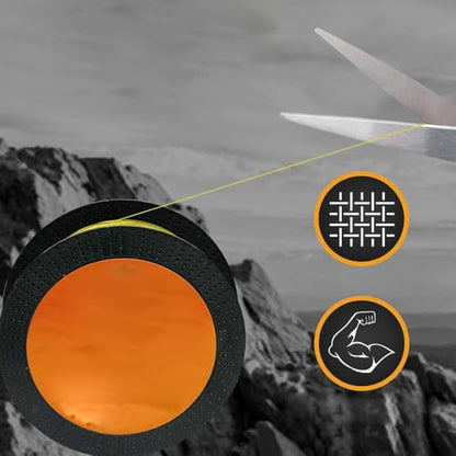 Premium 500M Yellow 8-Strand Braided Fishing Line – High-Tensile PE Fishing-Line for Ultimate Strength, Abrasion Resistance & Casting Performance