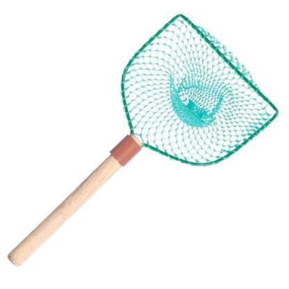 Wood Handle Fishing Net Large Mesh Landing Net 30Cm Frame for Outdoor Fishing and Household Use