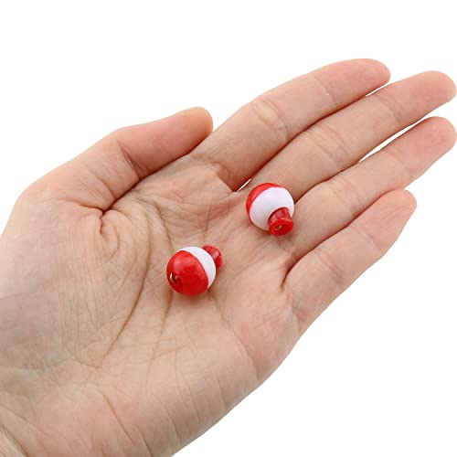 Fishing Bobber 20pcs Red and White 13mm Fishing Floats Bobbers Snap-On Push Button Buoy Float Tackle Ball Sea Fishing Bobber