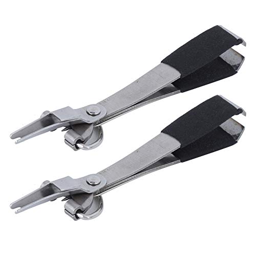 2 Pcs 4 in 1 Fly Line Clippers Fishing Knot Tying Tool Fly Fishing Quick Knot Tool Fast Nail Knotter Lines Clipper Hook Eye Cleaner with Retractor