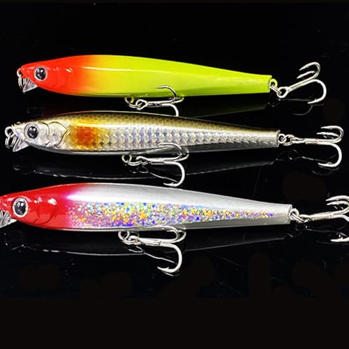 3pcs Boxed Premium Set Fishing Lure Long Cast Mino Ocean Lake Submersible Lure - color: AH1131B-4.3'' 1.1oz