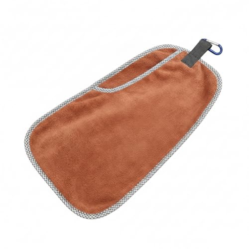 Camping Towel with Carabiner Clip, Soft Fleece for Hiking and Fishing, 12.6 x 7.5 Inches (1 PC)