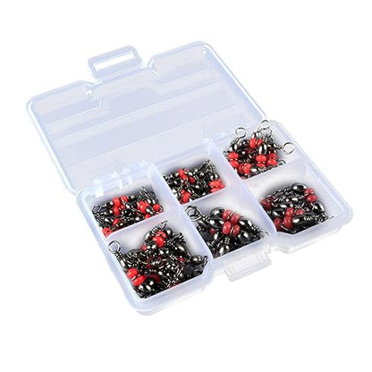 Hooks Fishing Ring Set 3-Way Swivels Sea Angling Tackle 10x3/4/5 Swivels Compact Storage